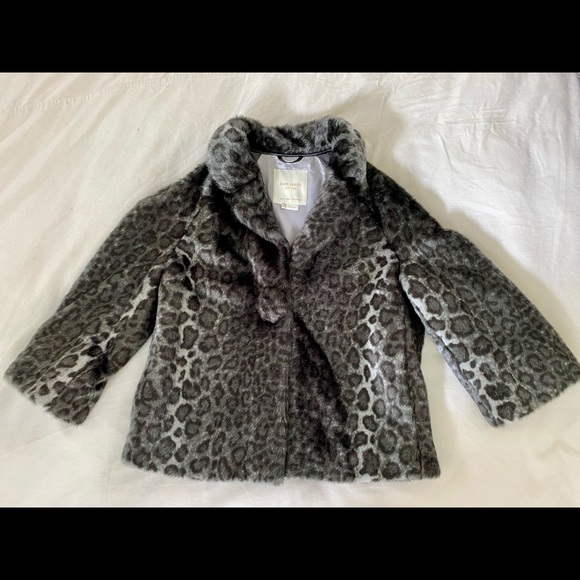 Kate Spade Faux Fur, Animal Print Jacket, Size M